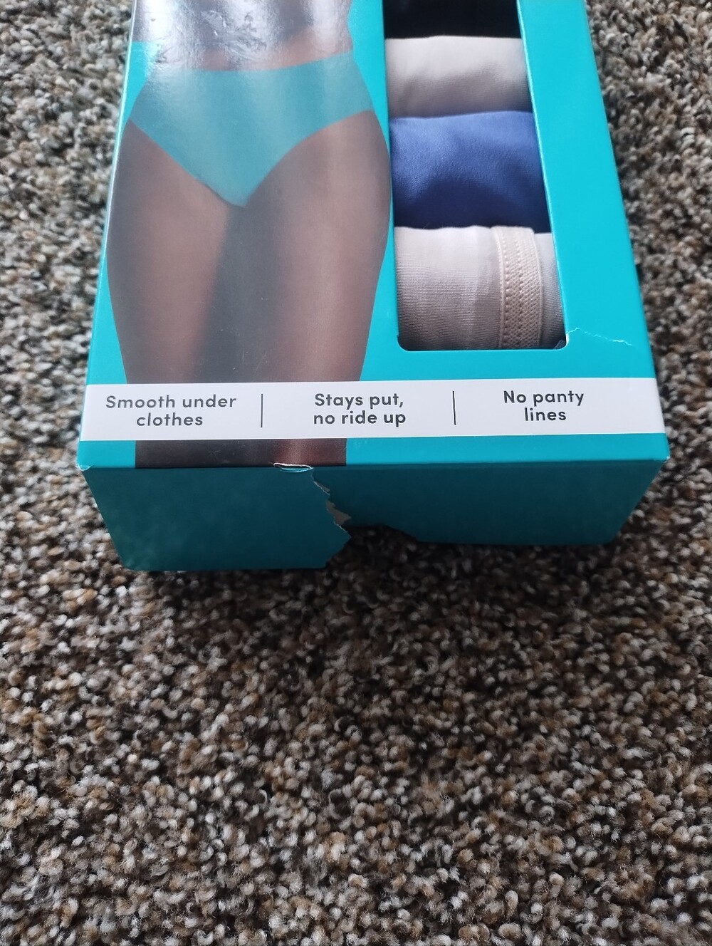 Fruit of the Loom Microfiber Hi-Cut Underwear Pack - Black, Cream, Blue - Picture 2 of 3